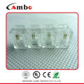 3- 50u Gold Plating conector rj12 4p4c / 4p2c com baixo preço